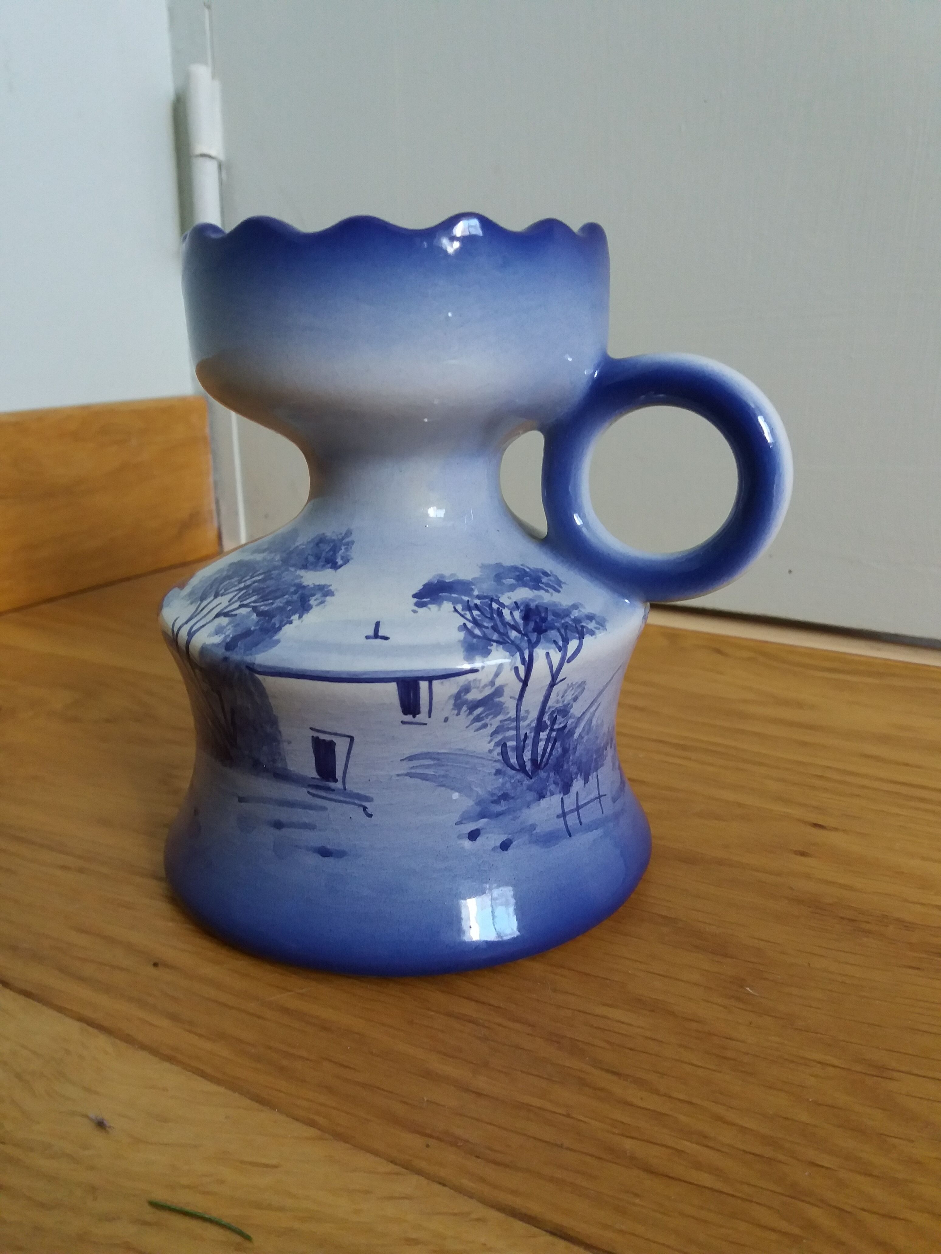 Candlestick ceramic vase hand-painted decoration