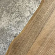 Banc en noyer design brutaliste années 50 