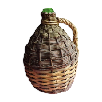 Bonbonne rotin