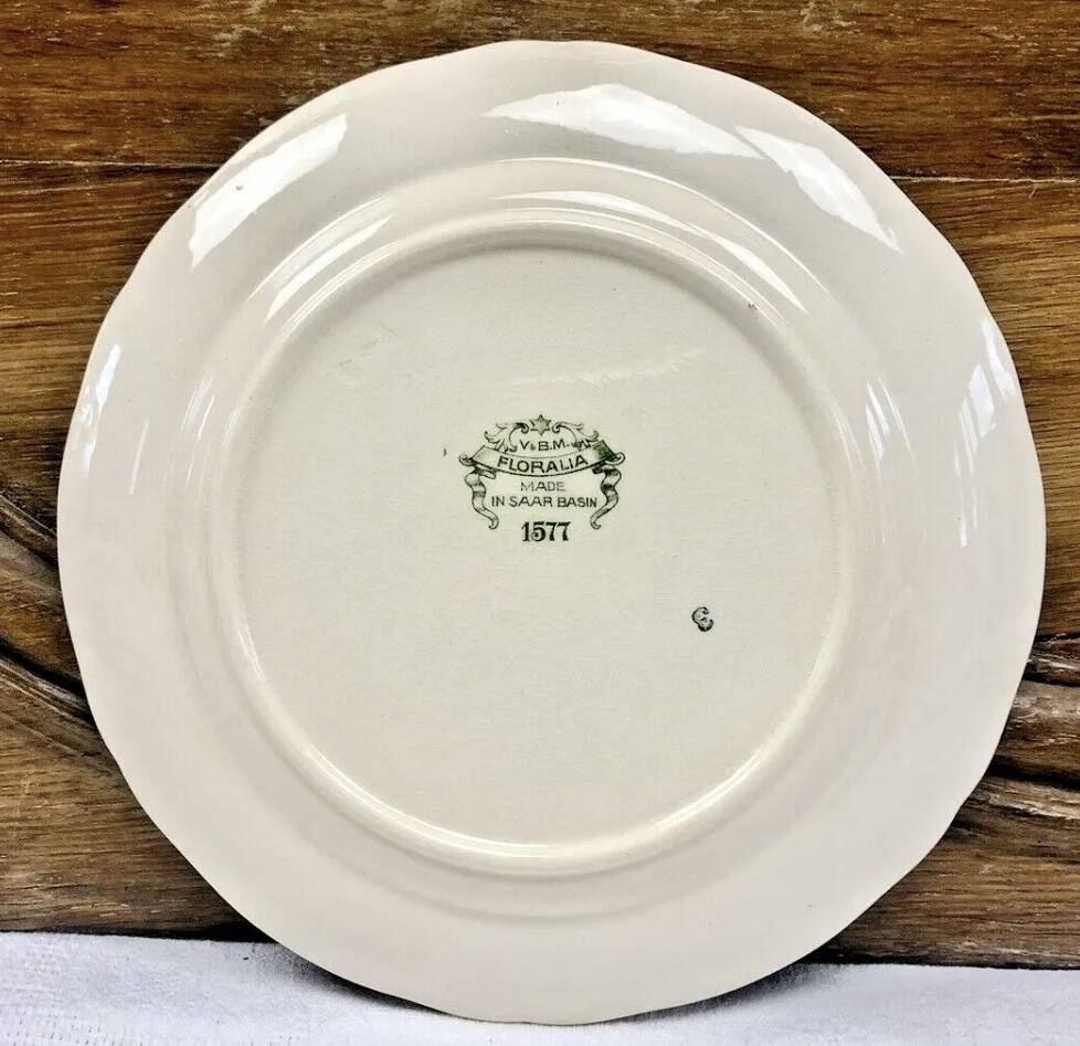 6 old dessert plates Floralia Villeroy & Boch model