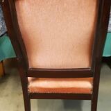 Louis Philippe armchair in solid mahogany