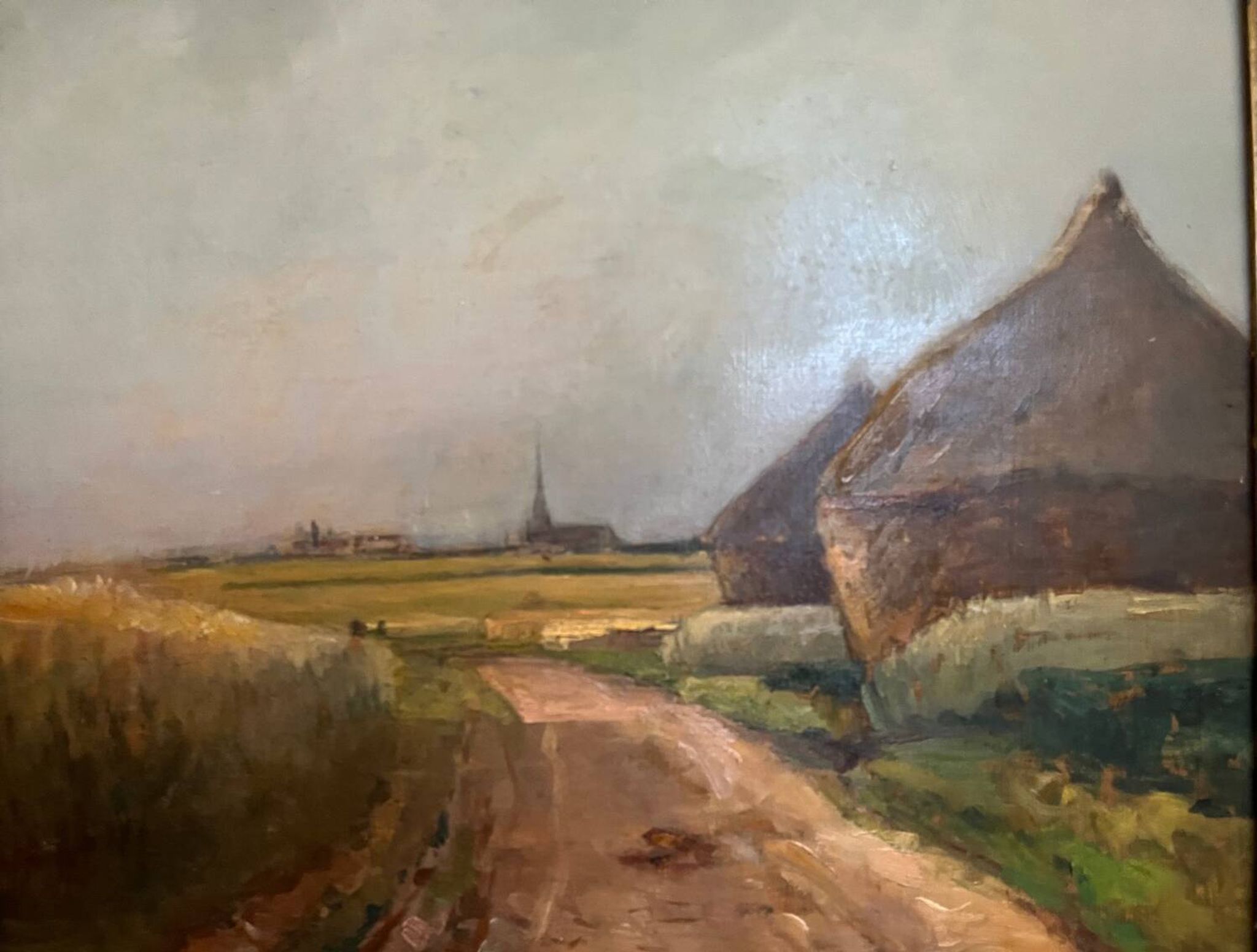 Painting: oil on panel - The millstones