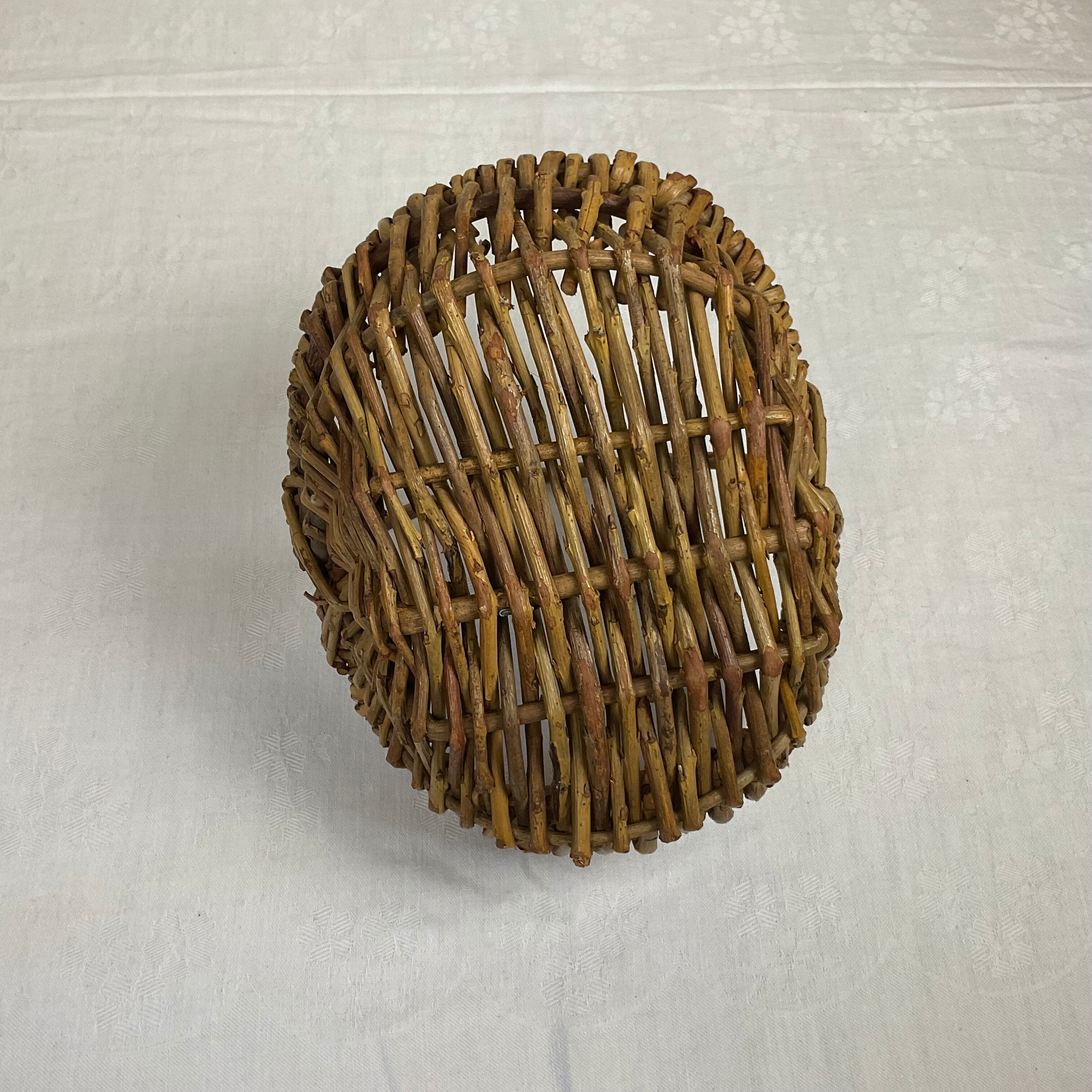 Old small wicker basket