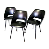 Set of 3 vintage chairs, 1950s