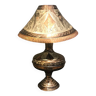 Hand Carved Antique Metal Lamp