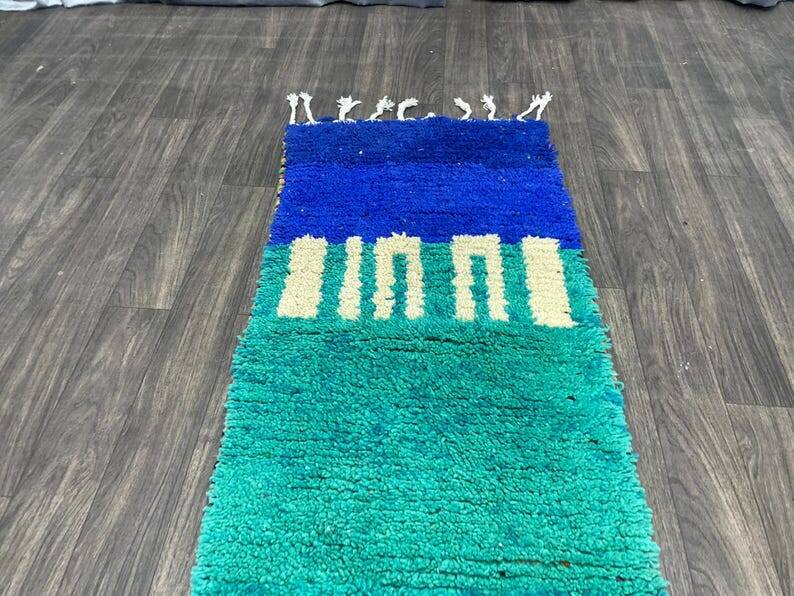 Handmade hallway rug 300cm x 70cm