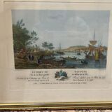 Engraving The port of Bayonne