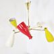 Mid century coloured chandelier, 1950s