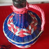 Scoubidou bottle from the 60s