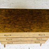 Vintage walnut chest of drawers, compass feet circa 50/60's