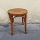 Curved wooden stool