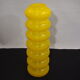 Vase opaline jaune vintage