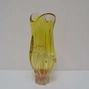 Vintage metallurgical glass vase designed by Josef Hospodka for Chribska, 1960s