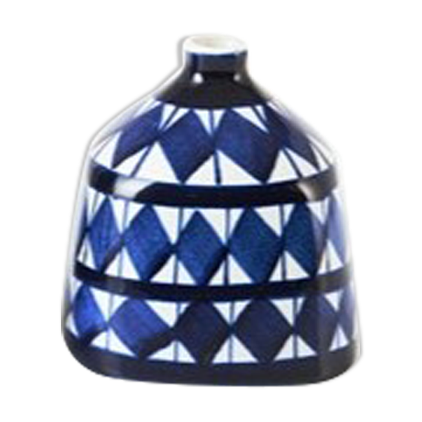 Vase en céramique émaillée, Série Indigo, par Karin Björquist pour Gustavsberg, Suède 1952