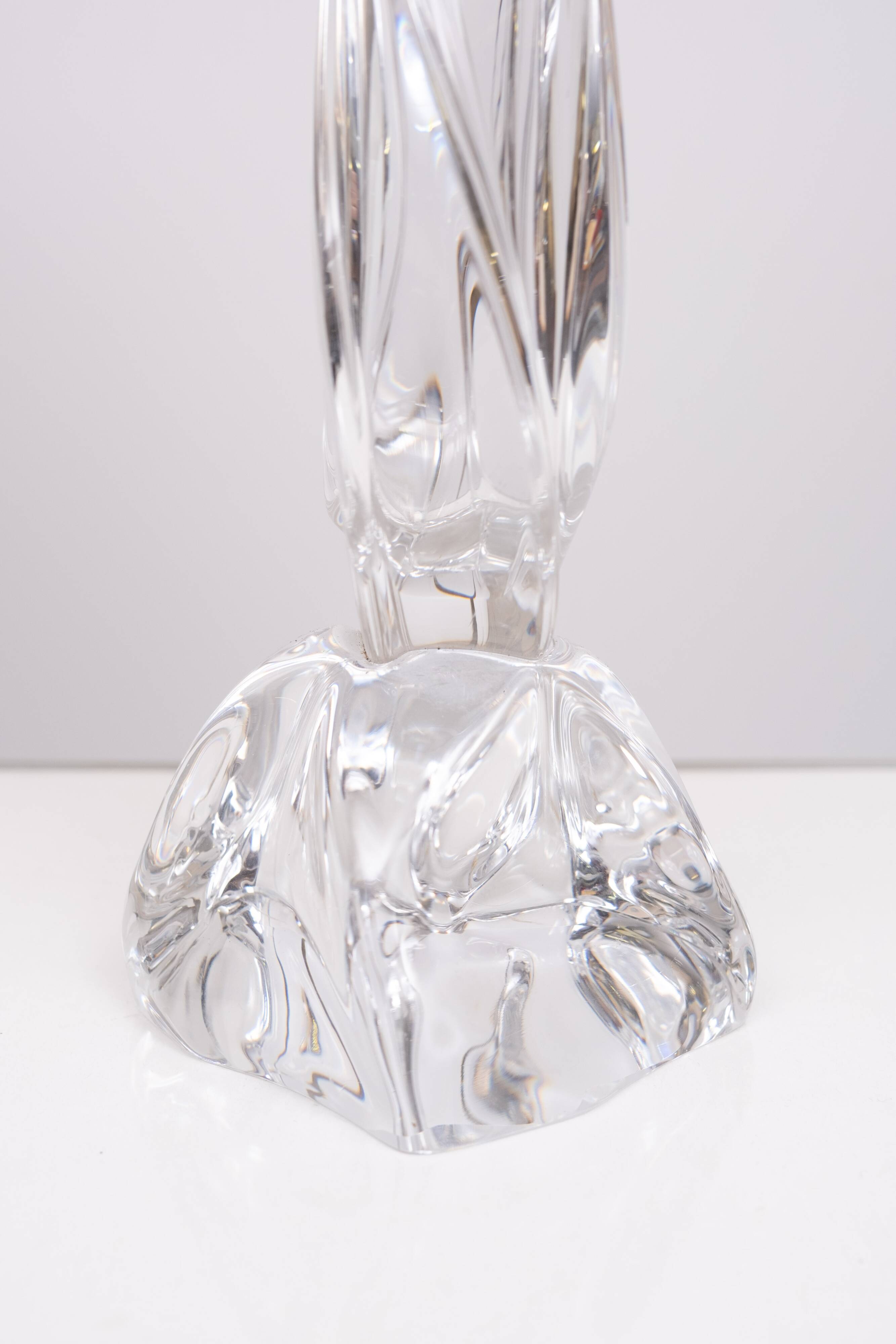 Daum France Crystal Glass table lamp 1965