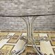 Vintage smoked glass dining table, Italy 1970s