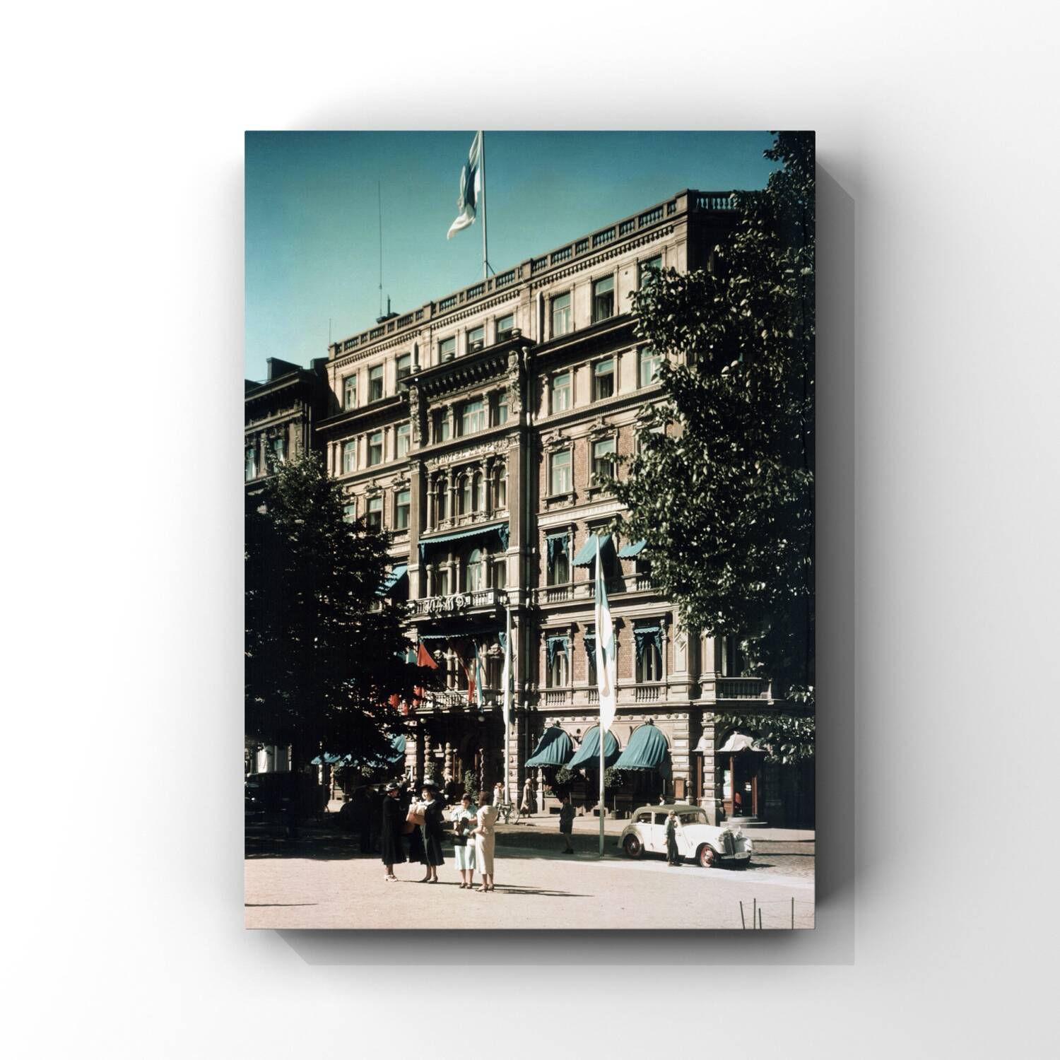 Fine art Hotel Kamp, Helsinki, 1930 with white border, limited edition, rare find in original color