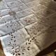 Embroidered linen tablecloth