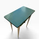 Table d’appoint Formica bleu des années 50 France