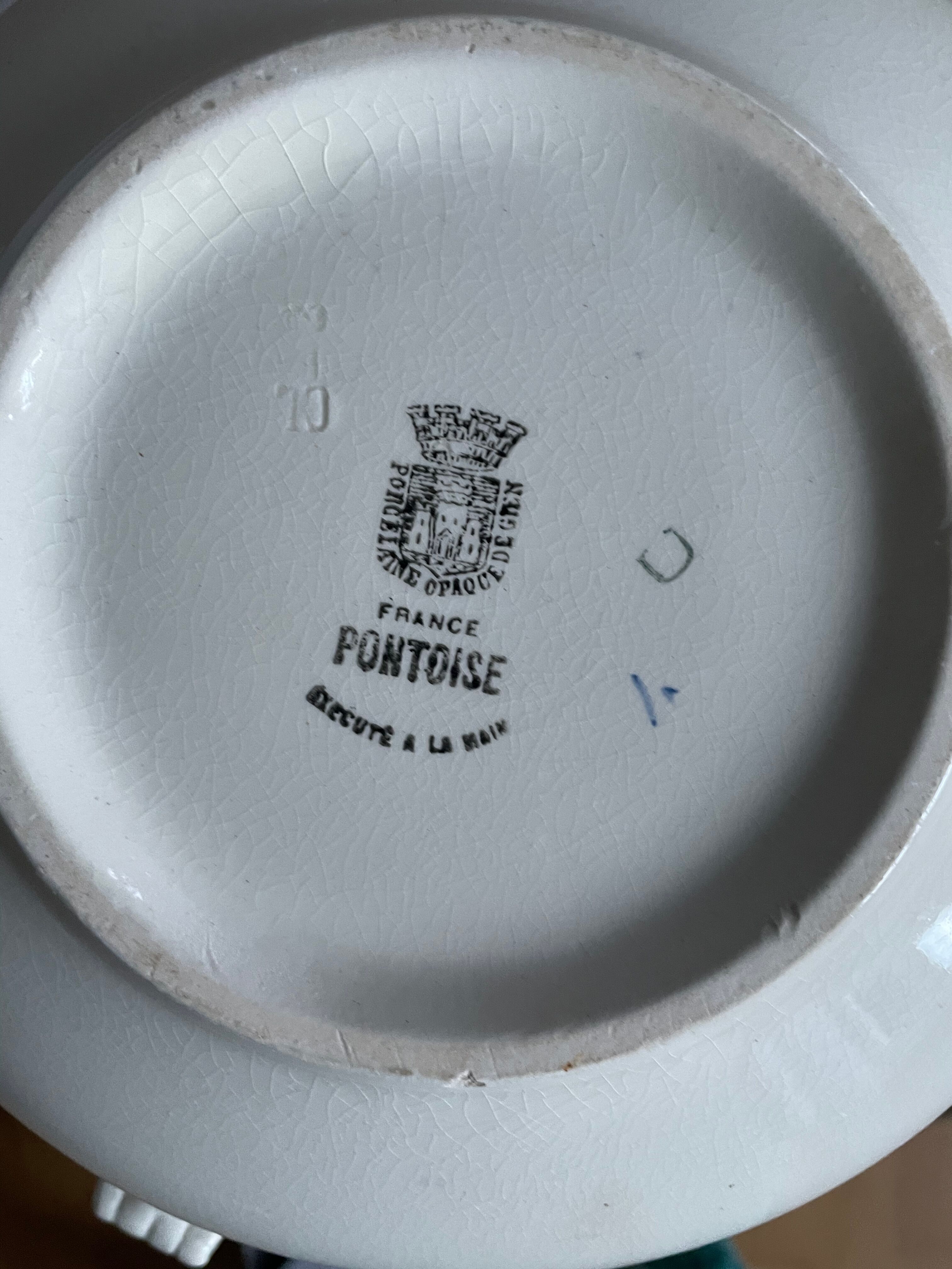 2 salad bowls Art Deco Gien pontoise