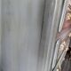 Louis XV-style patinated grey chest of drawers