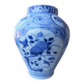 Japanese Edo ble and white vase