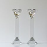 Crystal candlesticks