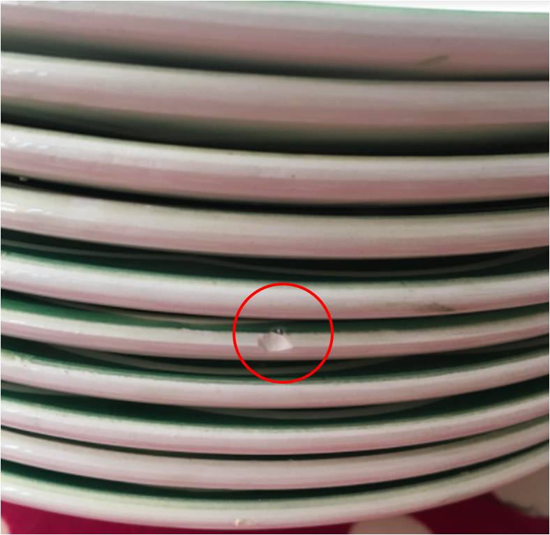 Set of 10 hollow plates "Mireille" Digoin Sarreguemines