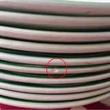 Set of 10 hollow plates "Mireille" Digoin Sarreguemines