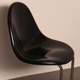 'Maia' chair in black designed by Giotto Stoppino  for Bernini - Italy - 1960's