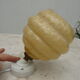 art deco wall light in porcelain and yellow glass