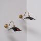 Mercury reflective glass and brass wall lights (35 available)