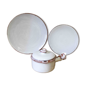 3 pièces en céramique - gilbert portanier
