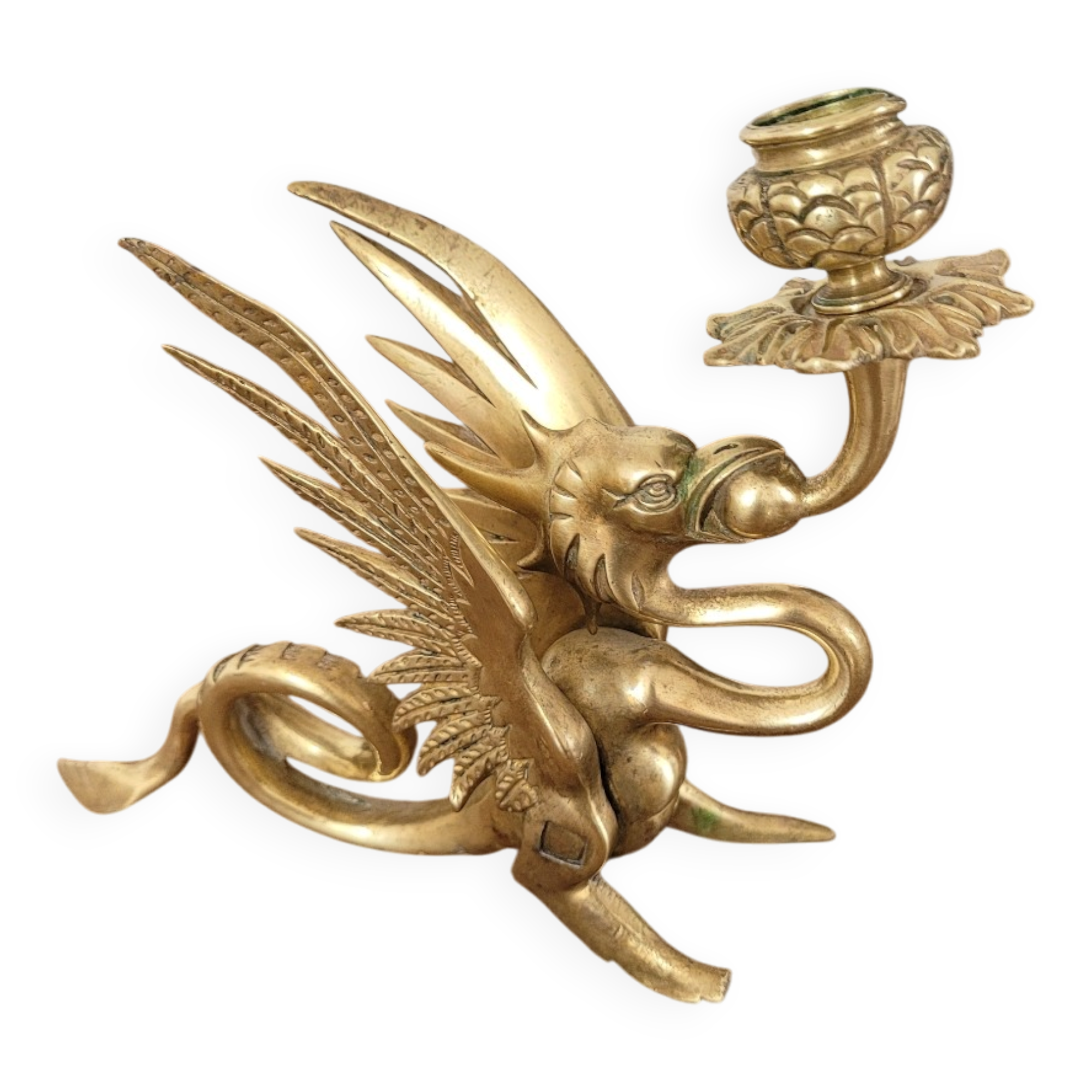 Bronze chandelier dragon no. 2