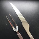 Carving Knife & Fork - Alessi Collection "Dry" - Discontinued