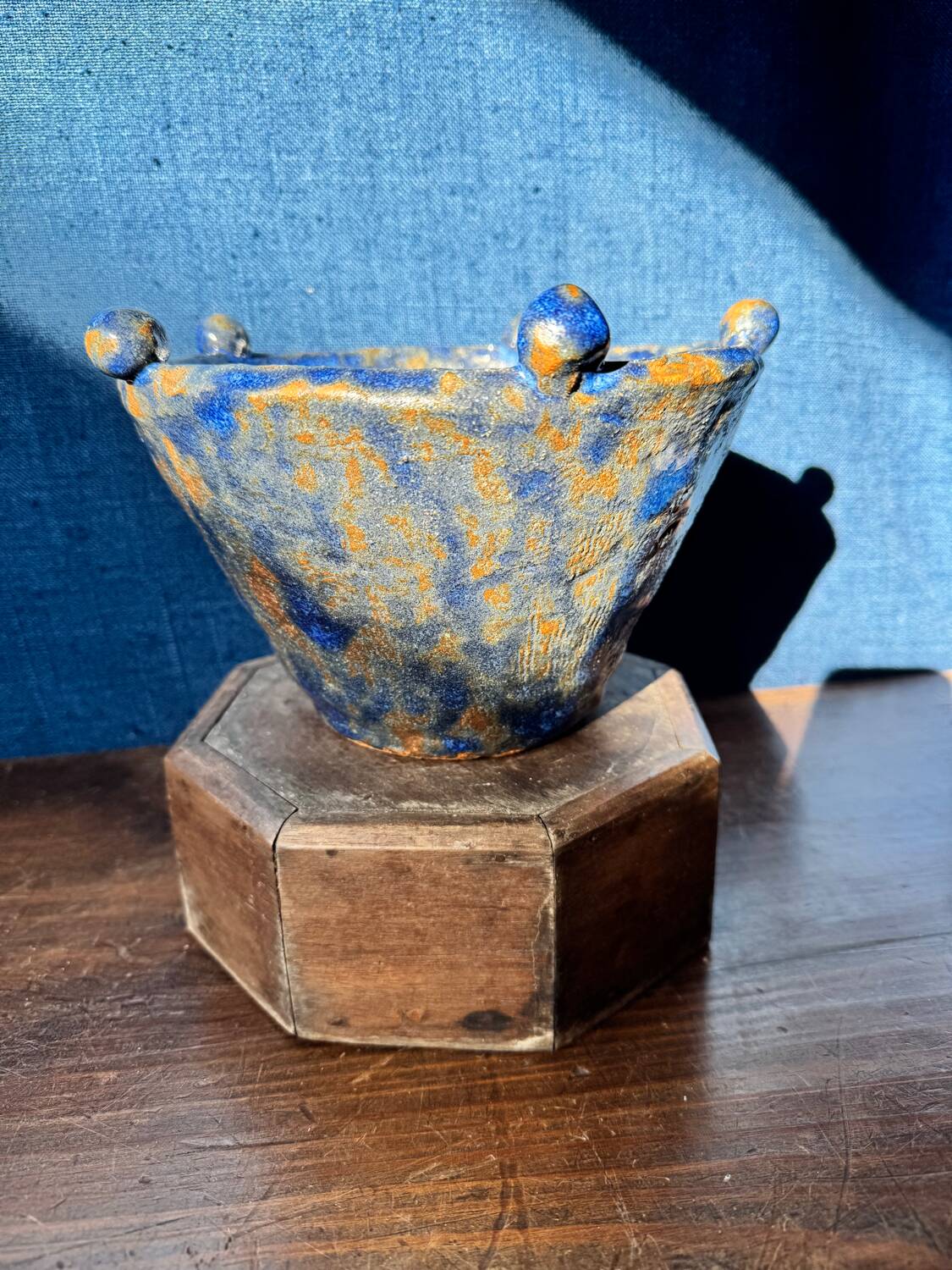 Art Deco enamelled ceramic pocket bowl Madoura Vallauris