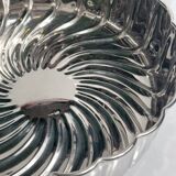 Italian silver plated bowl in spiral - 1980s