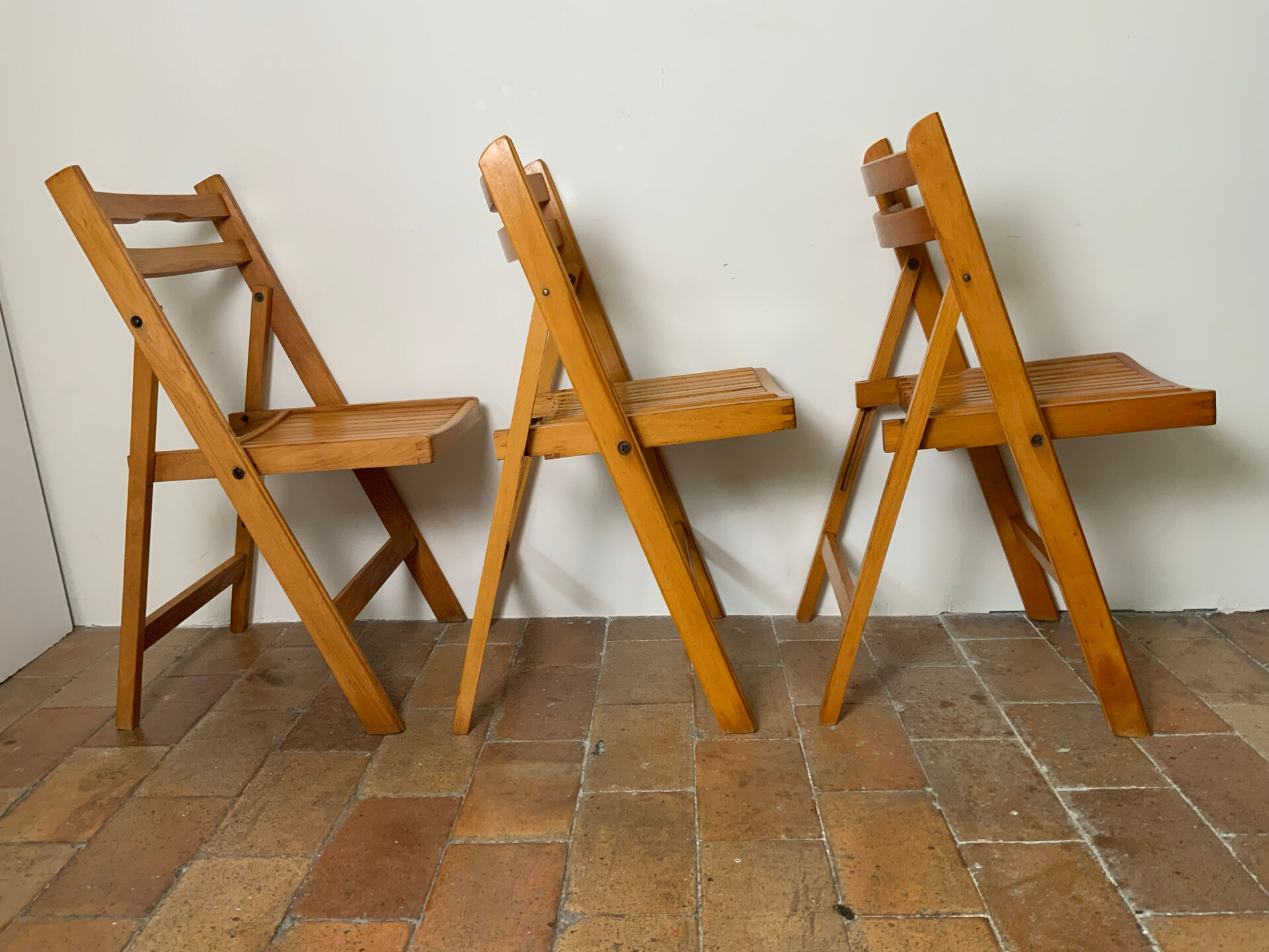 Trio de chaises pliantes 70´