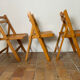 Trio de chaises pliantes 70´
