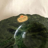 Green alabaster ashtray