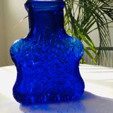 Vase bleu cobalt Skurf par Lars Hellsten