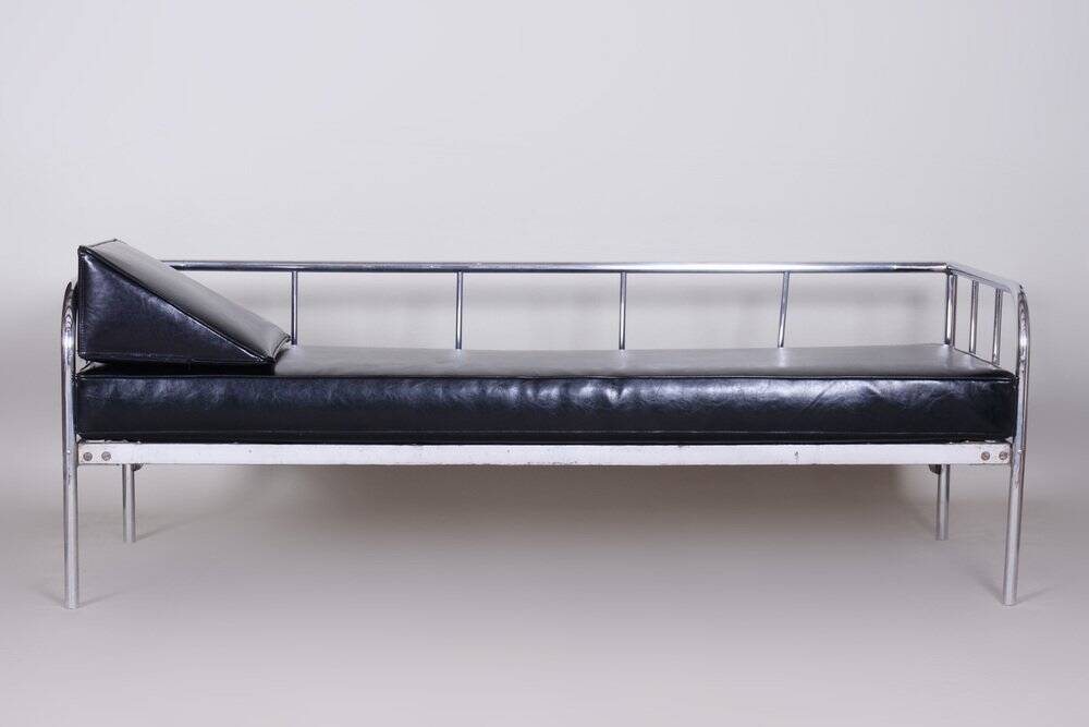 Bauhaus Sofa in Leather from Vichr a Spol, 1930s