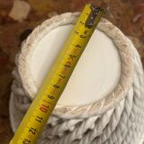 Vintage woven ceramic cache-pot