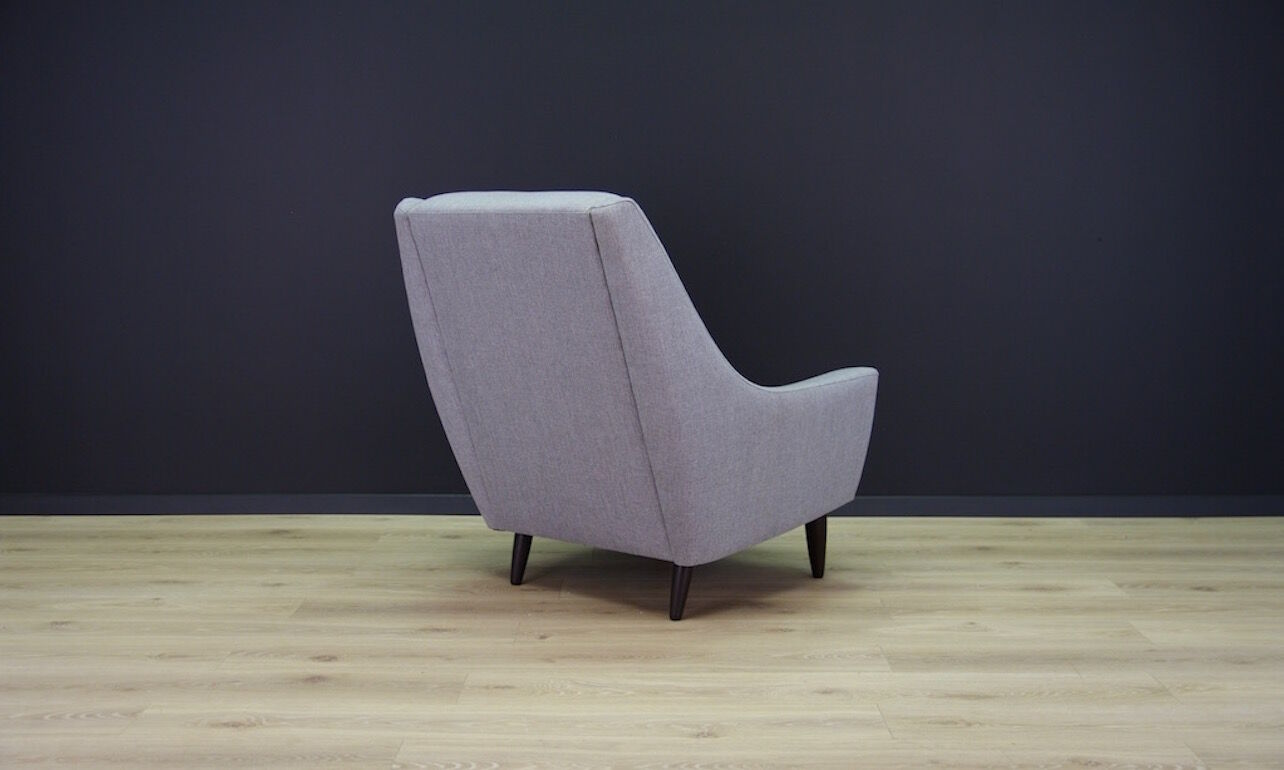 Grey armchair, Danish design, 1970s, production: Denmark