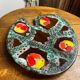 Paint palette-shaped tray, ceramic, Poet Laval