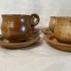 Ensemble de 6 tasses en grès vintage