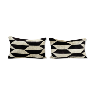 Paire de coussins Ikat