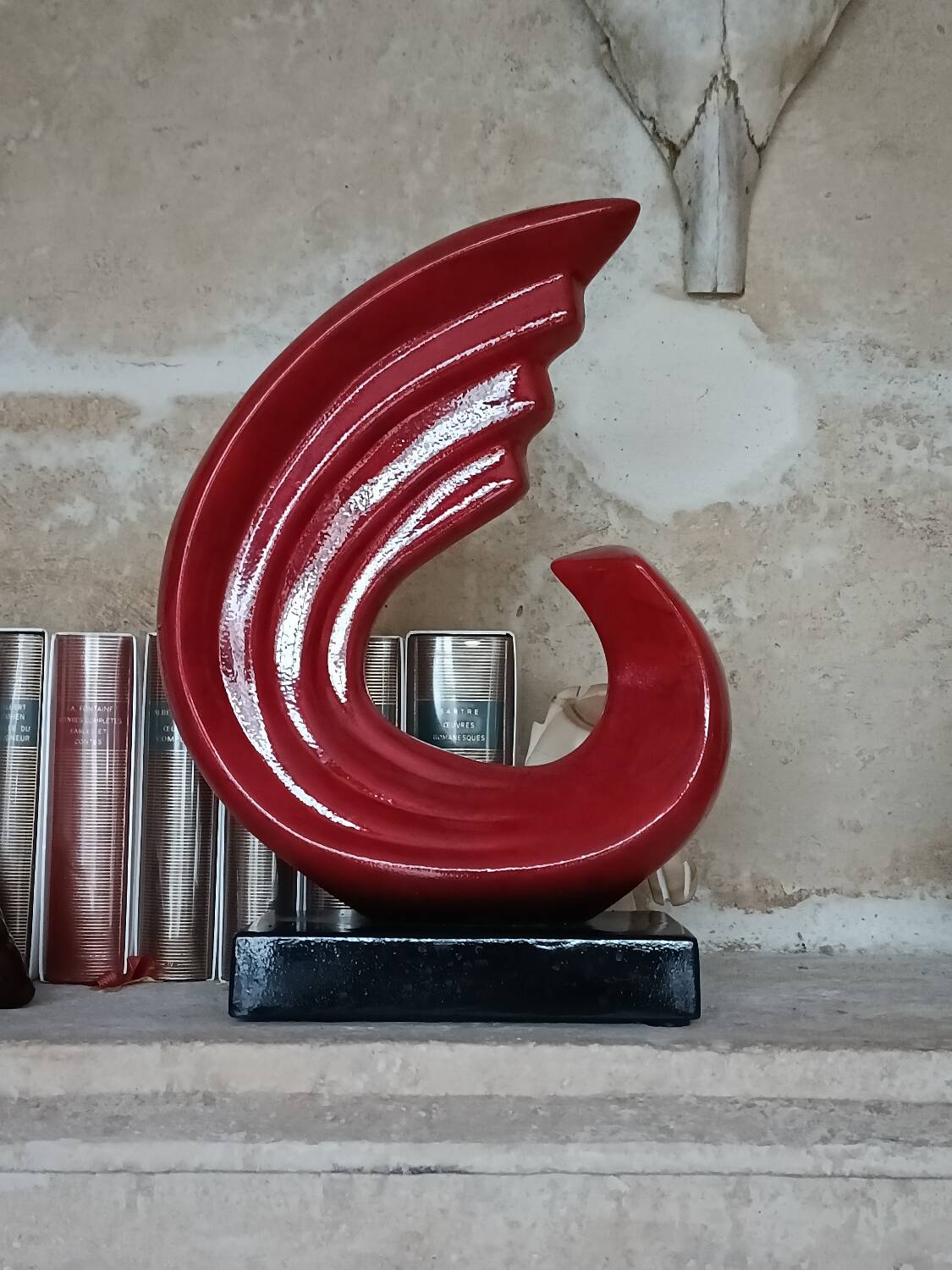Sculpture abstraite en céramique