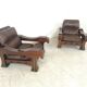Pair of Ussaro model armchairs by Luciano Frigerio, 1960s