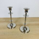 Pair of silver candlesticks from the 60s